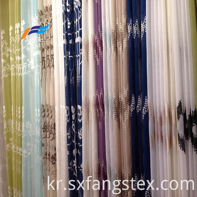 Voile Embroidery 100% Polyester Sound Proof Curtain